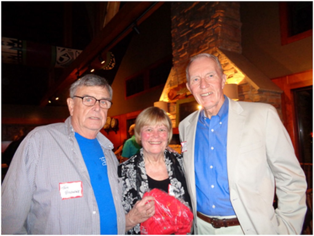 Vietnam Veterans Tom Browne,
Nancy Paulson and Tad Oelstrom